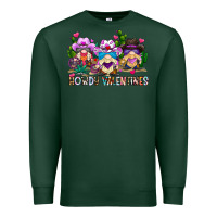 Sports Green howdy valentines Premium Sweatshirt - CowhideDigitalArt