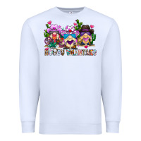 White howdy valentines Premium Sweatshirt - CowhideDigitalArt