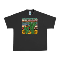 Pigment Black cactus sunflower coaster Urban Heavy Tee - JahusDesignShop