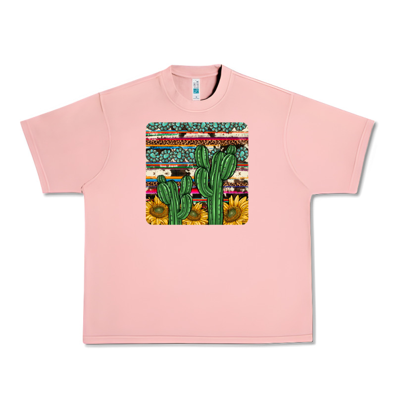 Cactus Sunflower Coaster Urban Heavy Tee by JahusDesignShop | Teevron
