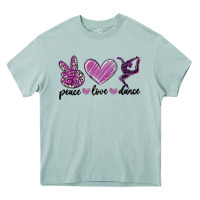 Arona peace love dance Heavy Core Tee - MaliasSmallBusiness