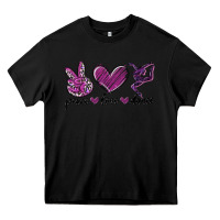 Black peace love dance Heavy Core Tee - MaliasSmallBusiness