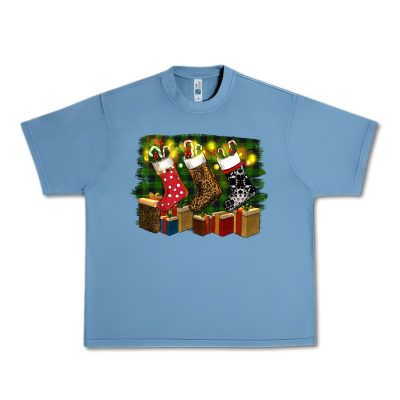 Christmas Santa Socks Urban Heavy Tee by RanaPortraitStore | Teevron