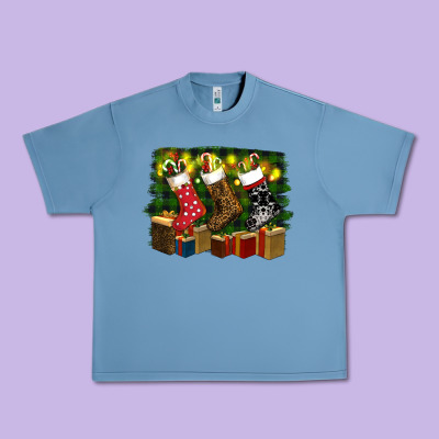 Christmas Santa Socks Urban Heavy Tee Designed By Ranaportraitstore