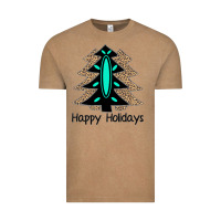 Vintage Coffee Happy Holidays Tree Vintage Tee - Bettercallsaul