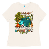 Bone fires friends drinks camping crew Ladies Tee - NancyCooperArtShop