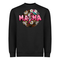 Black Mama lightning bolt Mother's Day Heavyweight Sweatshirt - CowGirlArtShop