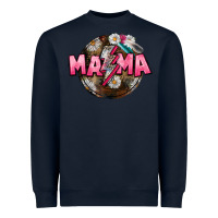 Navy Mama lightning bolt Mother's Day Heavyweight Sweatshirt - CowGirlArtShop