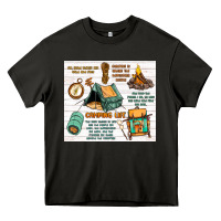 Asphalt camping life Heavy Core Tee - MaliasSmallBusiness