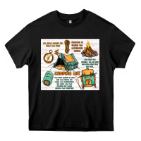 Black camping life Heavy Core Tee - MaliasSmallBusiness