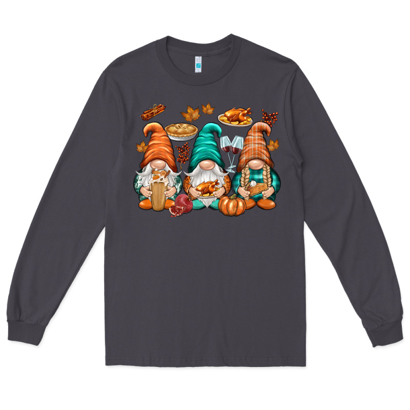 Thanksgiving Gnomes Long Sleeve Tee by NancyCooperArtShop | Teevron