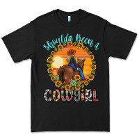Black shoulda been a cowgirl Premium Tee - MaliasSmallBusiness