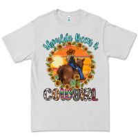 Dove Grey shoulda been a cowgirl Premium Tee - MaliasSmallBusiness