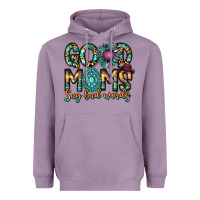 Lavender Good Moms Say Bad Words Heavyweight Hoodie - CowhideDigitalArt