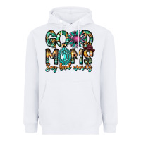 White Good Moms Say Bad Words Heavyweight Hoodie - CowhideDigitalArt