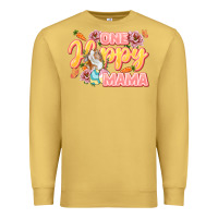 Antique Gold One hoppy Mama Mother's Day Premium Sweatshirt - LillyAllenDesigns