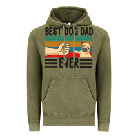 Vintage Olive Best Dog Dad Ever Vintage Hoodie - Bettercallsaul