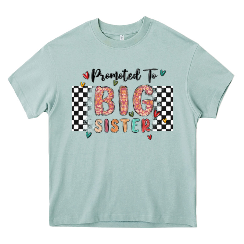 Promoted To Big Sister Heavy Core Tee by MaliasSmallBusiness | Teevron