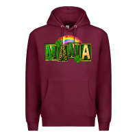 Burgundy St. Patricks Day mama Premium Hoodie - FaDigitalArtStudio