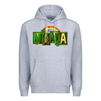 Heather Grey St. Patricks Day mama Premium Hoodie - FaDigitalArtStudio
