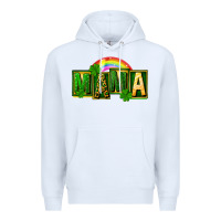 White St. Patricks Day mama Premium Hoodie - FaDigitalArtStudio
