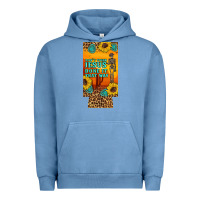 Pigment Pebble Blue don't jesus done it that way western skeleton  12 oz can cooler  (slim Urban Hoodie - Artiststas
