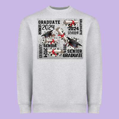 Senior 2024 Heavyweight Sweatshirt Designed By Cowgirlartshop