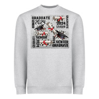 Heather Grey senior 2024 Heavyweight Sweatshirt - CowGirlArtShop