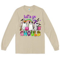 Mushroom Let's go ghouls Long Sleeve Tee - NancyCooperArtShop