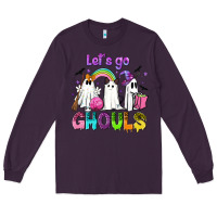 Plum Let's go ghouls Long Sleeve Tee - NancyCooperArtShop