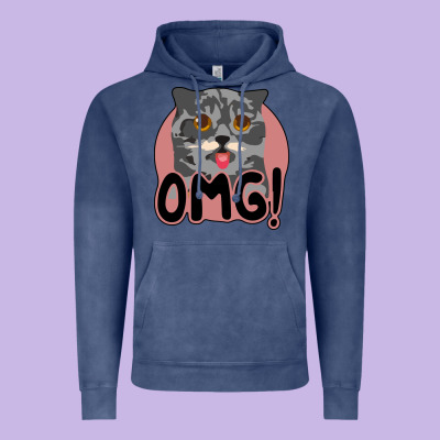 Omg Cat Vintage Hoodie Designed By Bettercallsaul