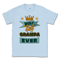 Dusty Blue world's best grampa ever Classic Tee - Jasminsmagicworld
