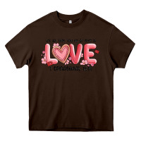 Chocolate Brown let all that you do be done in love 1 corinthıans Heavy Core Tee - MaliasSmallBusiness