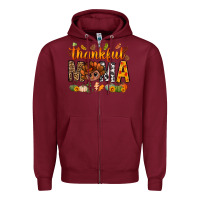 Burgundy thankful mama and turkey bbs Zipper Hoodie - BundleAndBundleShop