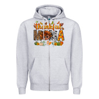 Heather Grey thankful mama and turkey bbs Zipper Hoodie - BundleAndBundleShop