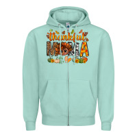 Seafoam thankful mama and turkey bbs Zipper Hoodie - BundleAndBundleShop