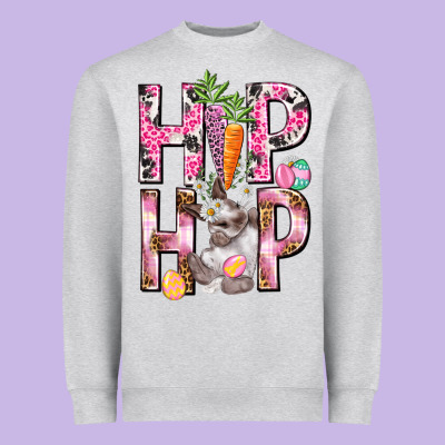 Hip Hop Easter Girl Easter Day Heavyweight Sweatshirt Designed By Howdyjamesfarm
