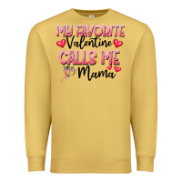 Antique Gold love message with cupid and hearts Premium Sweatshirt - CowhideDigitalArt