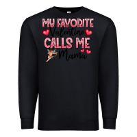 Black love message with cupid and hearts Premium Sweatshirt - CowhideDigitalArt
