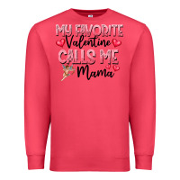 Cardinal love message with cupid and hearts Premium Sweatshirt - CowhideDigitalArt