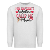Oatmeal Heather love message with cupid and hearts Premium Sweatshirt - CowhideDigitalArt