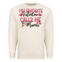 Sandshell love message with cupid and hearts Premium Sweatshirt - CowhideDigitalArt