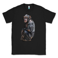 Black Chimpanzee Illustrations Classic Tee - LillyAllenDesigns