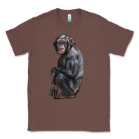 Chestnut Chimpanzee Illustrations Classic Tee - LillyAllenDesigns