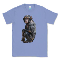 Colony Blue Chimpanzee Illustrations Classic Tee - LillyAllenDesigns