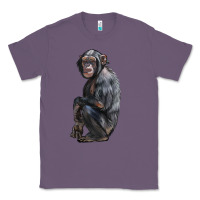 Lavender Chimpanzee Illustrations Classic Tee - LillyAllenDesigns