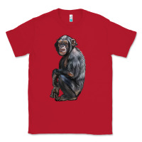 Red Chimpanzee Illustrations Classic Tee - LillyAllenDesigns