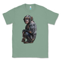 Sage Chimpanzee Illustrations Classic Tee - LillyAllenDesigns