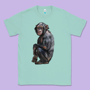 Chimpanzee Illustrations Classic Tee Designed By Lillyallendesigns