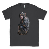 Smoke Chimpanzee Illustrations Classic Tee - LillyAllenDesigns
